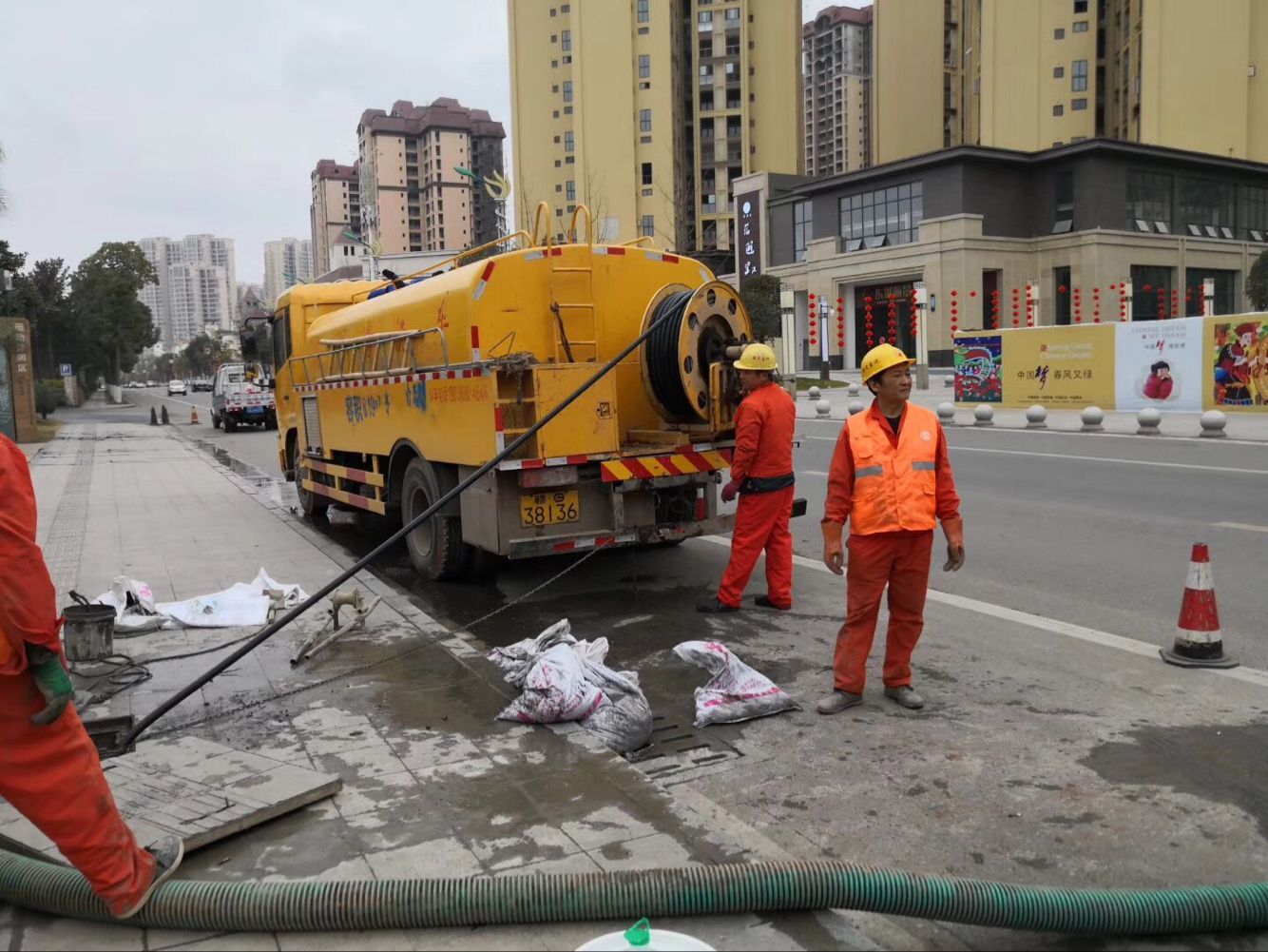 杨林街道排污管道清淤-管道清洗